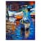 Designart - Boat over the lake - Sea & Shore Painting Print on Wrapped Canvas